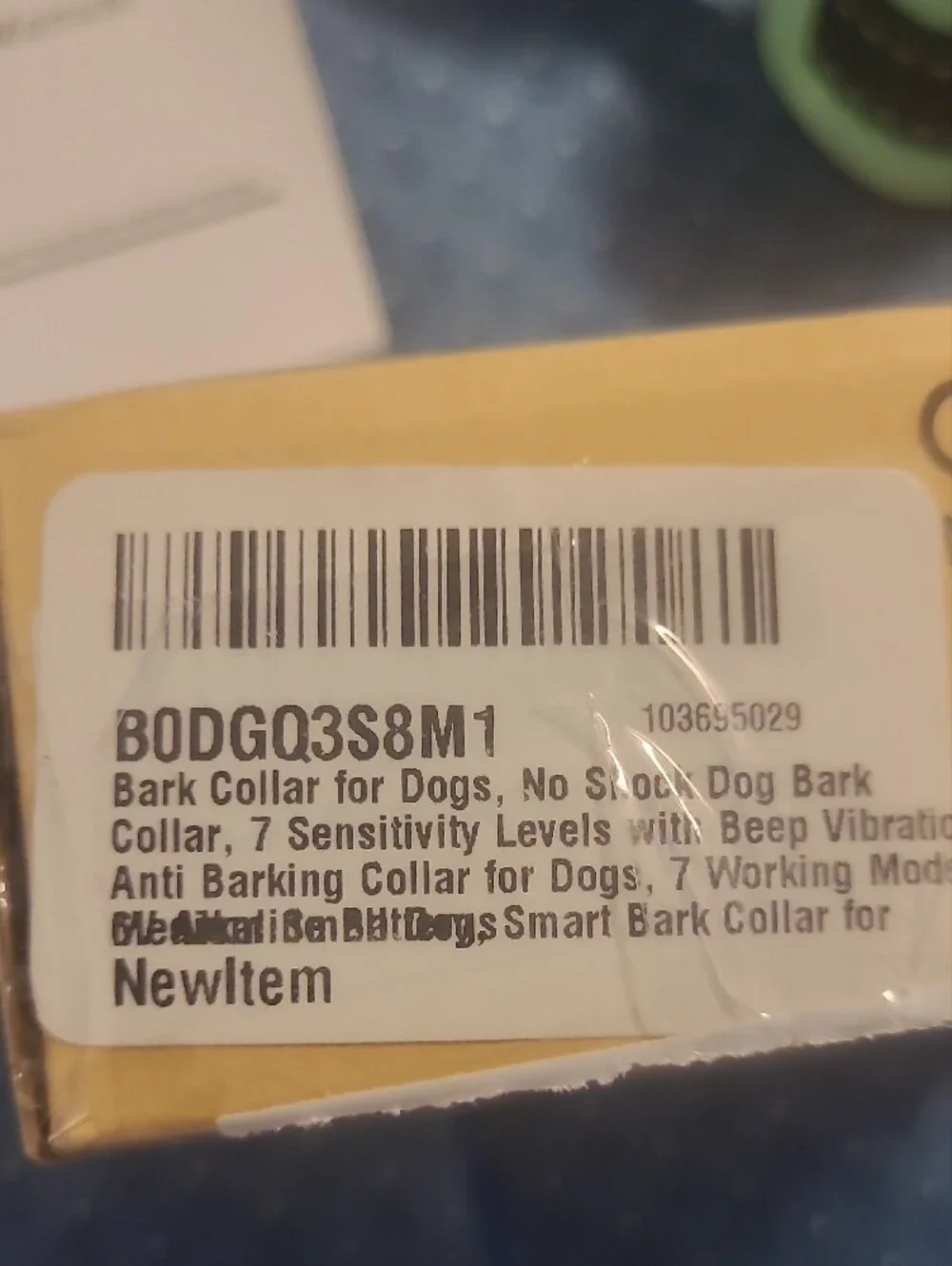 Barking Control Collar with Green Accents